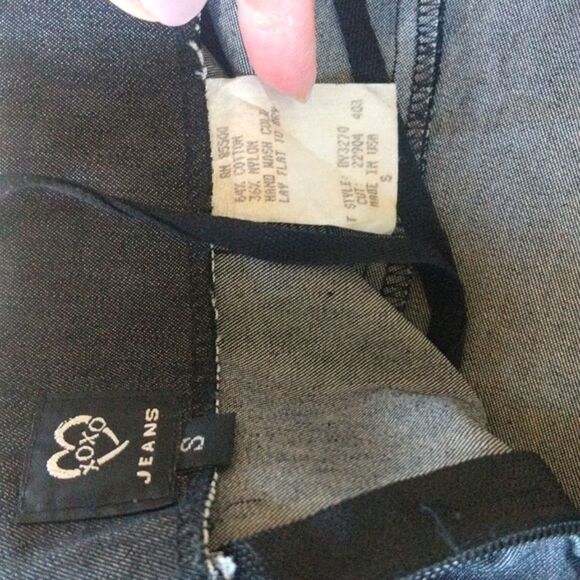 XOXO Denim Jewelled  Neck Halter Top - Picture 7 of 11